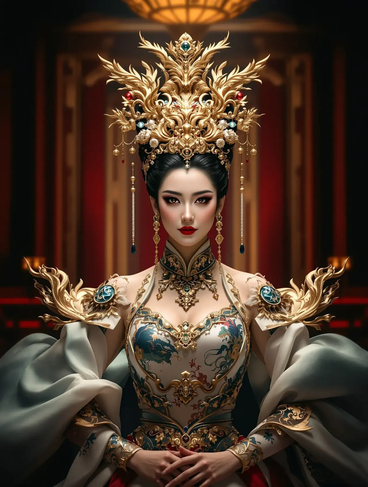 长诀·深宫有月 竖屏短剧封面，古装题材